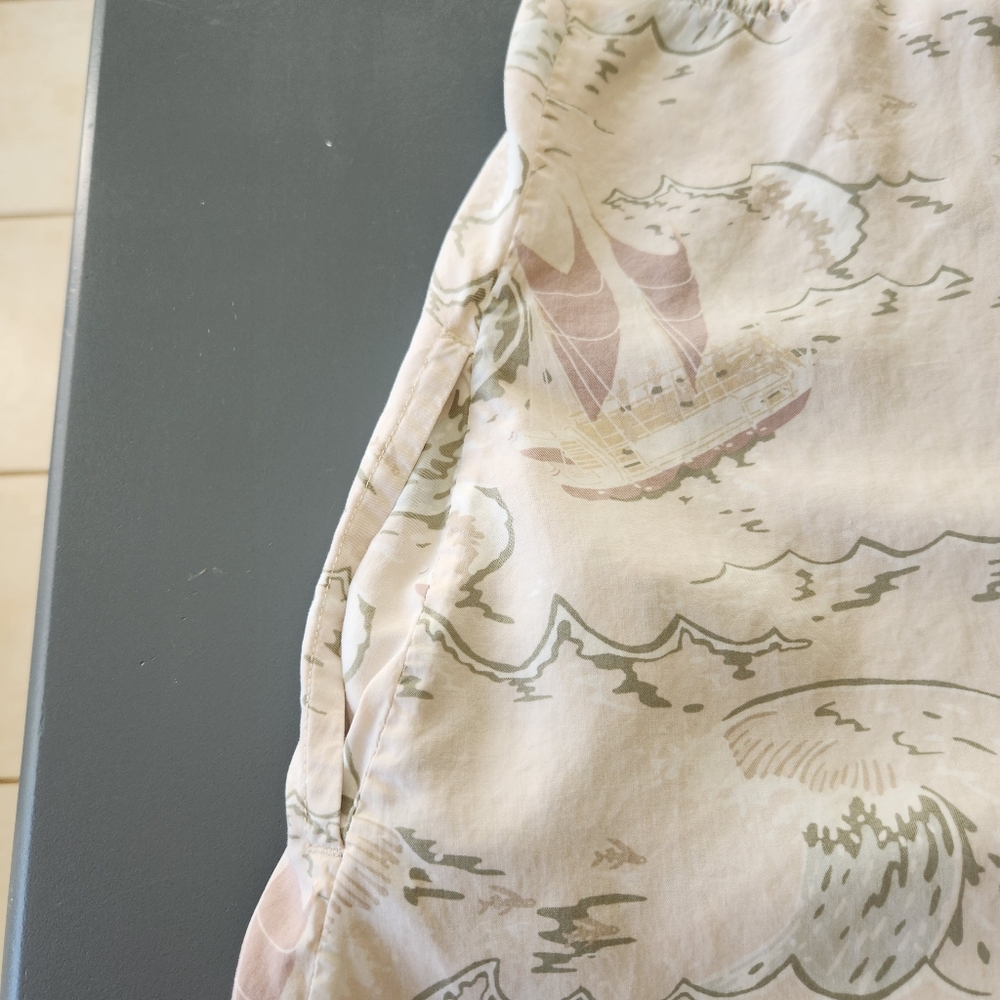 Patagonia Women's Limited Edition Pataloha Dress Size M Voyage Cream Hawaiian - Picture 4 of 15